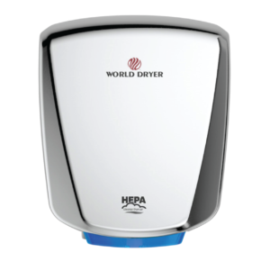World Dryer VERDEdri Hand Dryer Polished Stainless Steel