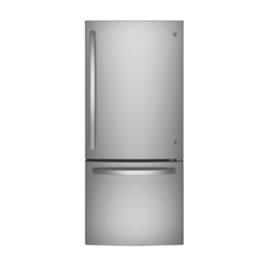 ge-21-cu-ft-bottom-freezer-refrigerator-stainless