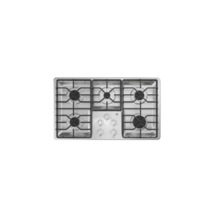 GE 36" 5 Burner Gas Cooktop - Stainless